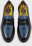 Doucal's Heren leren loafers | zwart en lichtblauw Black Heren - Thumbnail 3