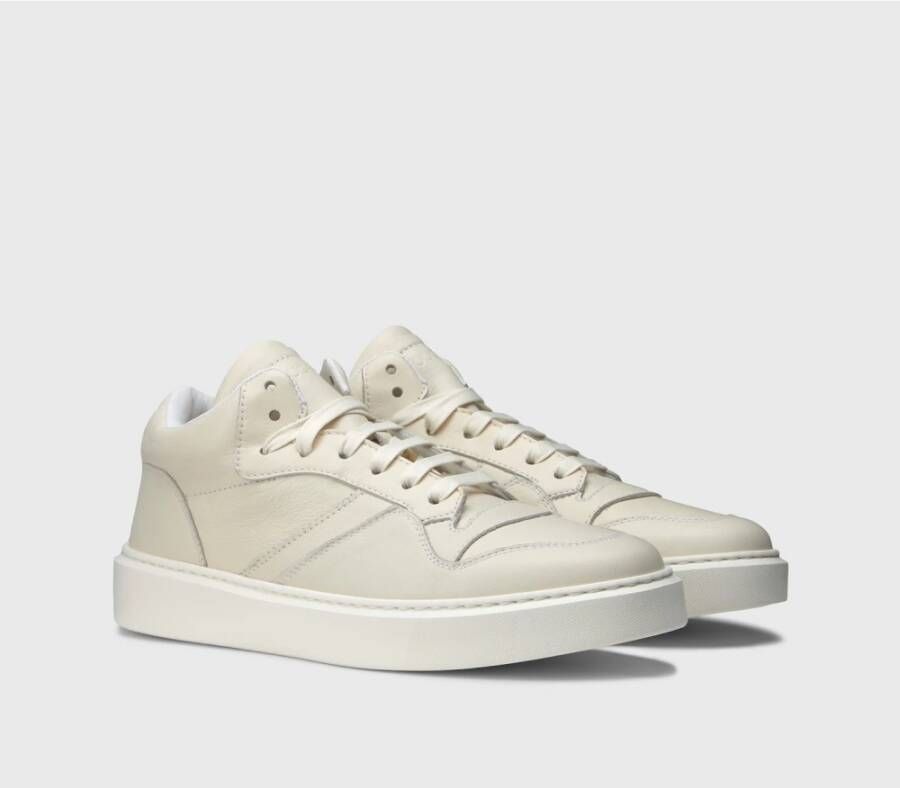 Doucal's Heren leren sneaker | wit Beige Heren