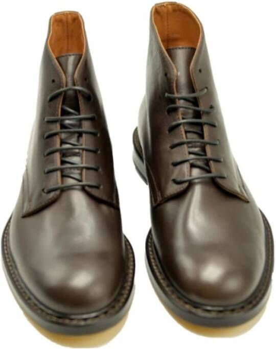 Doucal's Heren leren veterschoenen Brown Heren