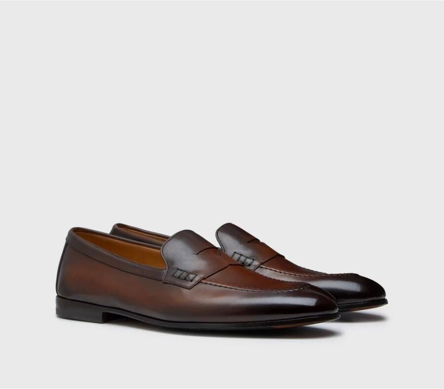 Doucal's Heren suède loafers | bruin Brown Heren