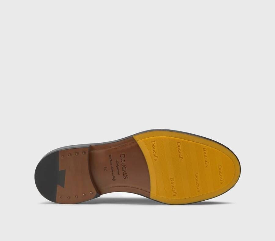 Doucal's Heren suède Penny loafer | donkerbruin Brown Heren