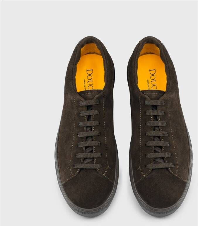 Doucal's Heren suède sneaker | bruin Brown Heren