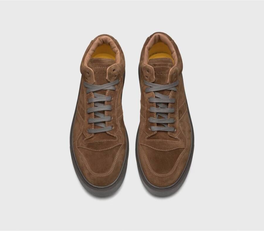 Doucal's Heren suède sneaker | bruin Brown Heren