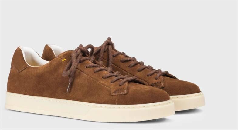 Doucal's Heren suède sneaker | bruin Brown Heren