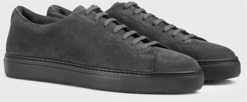 Doucal's Heren suède sneaker | houtskool grijs Gray Heren