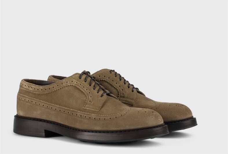 Doucal's Heren suède veterschoenen | bruin Brown Heren