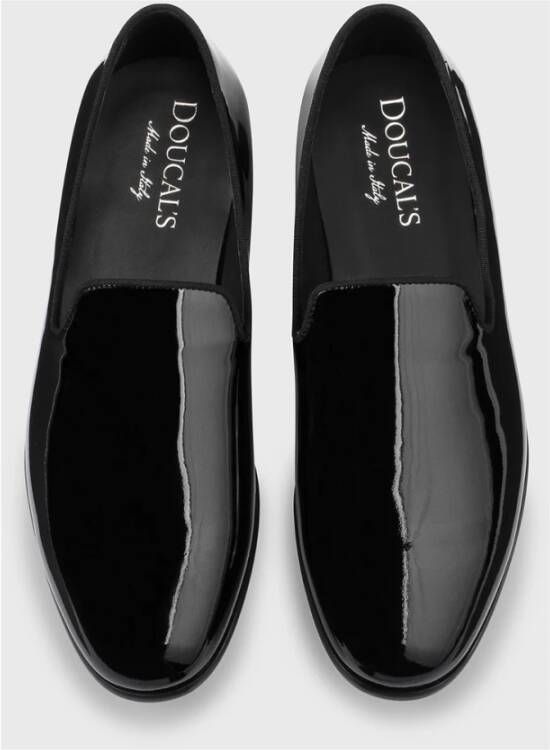 Doucal's Herens loafer in lakleer | zwart Black Heren