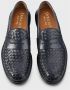 Doucal's Herens loafer van geweven leer | blauw Blue Heren - Thumbnail 7