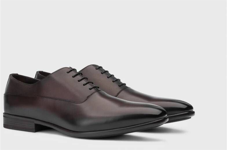 Doucal's Herenschoenen met veters van leer | donkerbruin Brown Heren