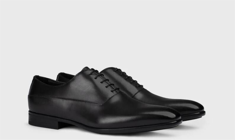 Doucal's Herenschoenen met veters van leer | grafiet Black Heren