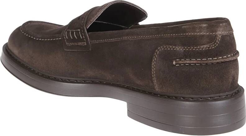 Doucal's Klassieke heren loafers Brown Heren