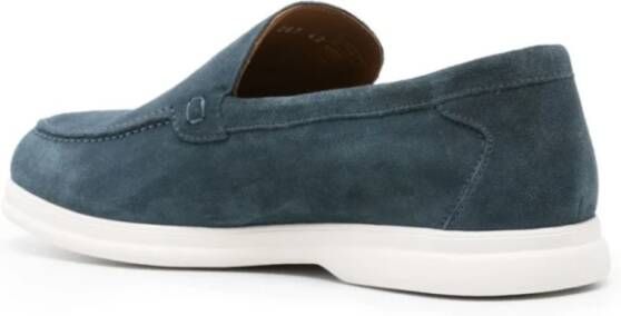 Doucal's Klassieke Leren Loafers Blue Heren