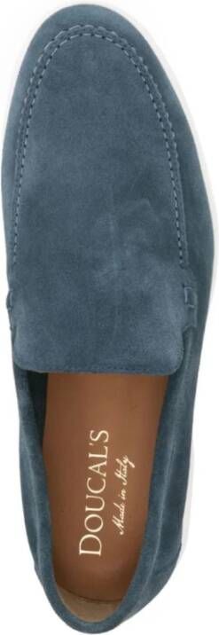 Doucal's Klassieke Leren Loafers Blue Heren