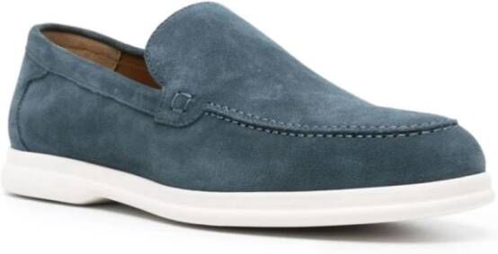 Doucal's Klassieke Leren Loafers Blue Heren