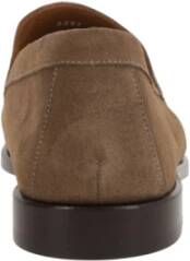 Doucal's Klassieke Penny Loafer Suède Schoenen Brown Heren