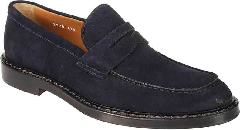 Doucal's Klassieke Penny Loafers voor Heren Blue Heren