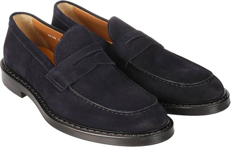 Doucal's Klassieke Penny Loafers voor Heren Blue Heren