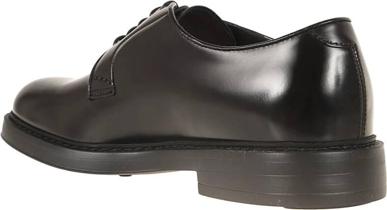 Doucal's Klassieke Zwarte Derby Schoenen Black Heren