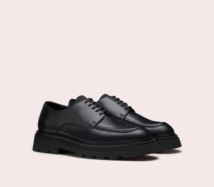 Doucal's Leren Derby schoenen voor dames | zwart Black Dames