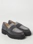 Doucal's Leren en suède mocassin Gray Dames - Thumbnail 2