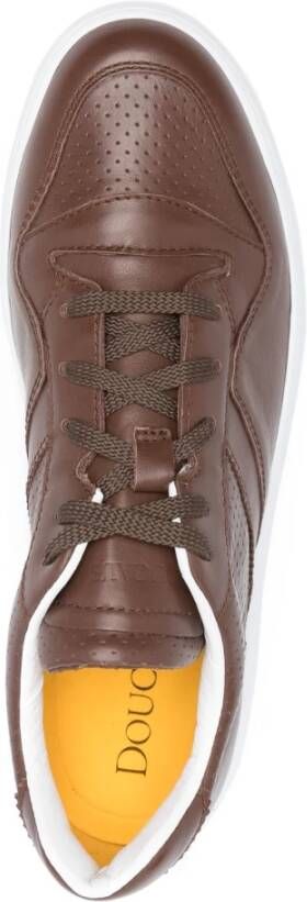 Doucal's Leren lage top sneakers Brown Heren