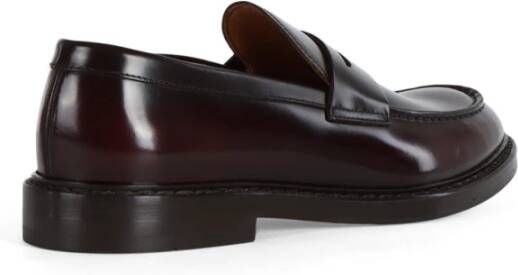 Doucal's Leren Loafers Red Heren