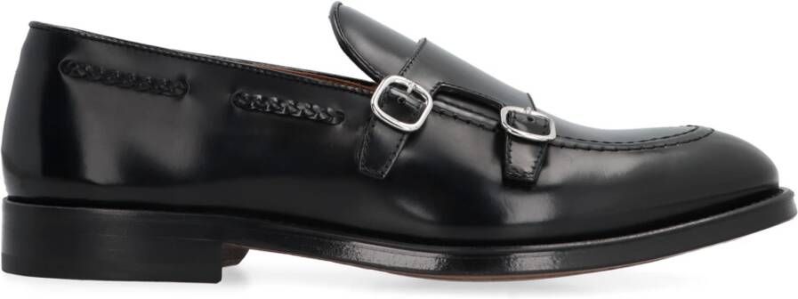 Doucal's Leren Monk-strap Schoenen Black Heren