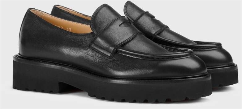 Doucal's Leren Penny loafers voor dames | zwart Black Dames