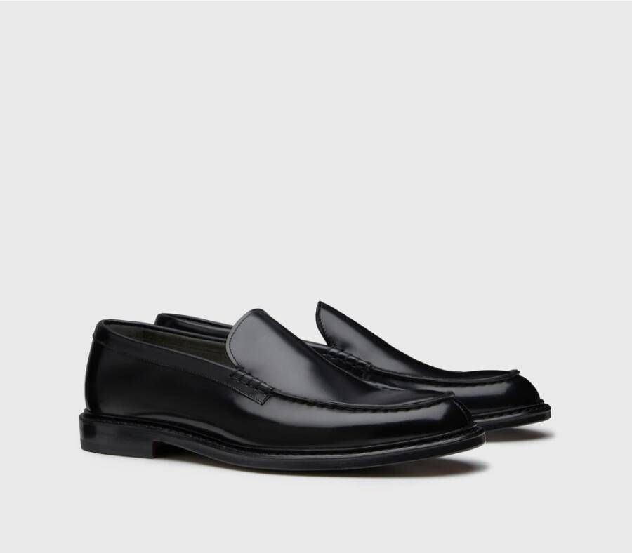 Doucal's Leren penny loafers | zwart Black Heren