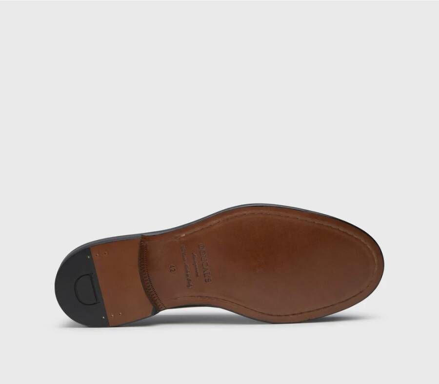 Doucal's Leren penny loafers | zwart Black Heren