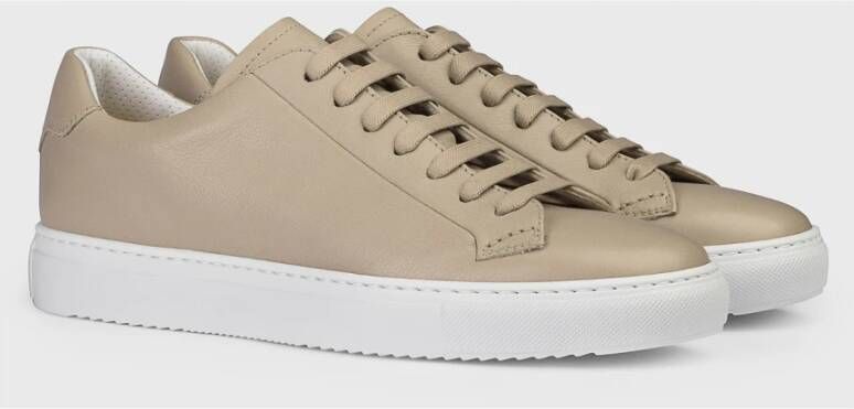 Doucal's Leren sneaker voor heren | beige Heren