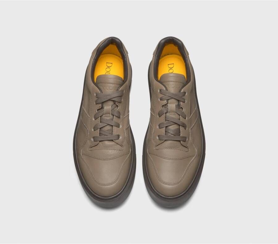 Doucal's Leren sneaker voor heren | bruin Brown Heren