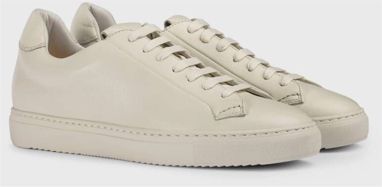 Doucal's Leren sneaker voor heren | crème Beige Heren