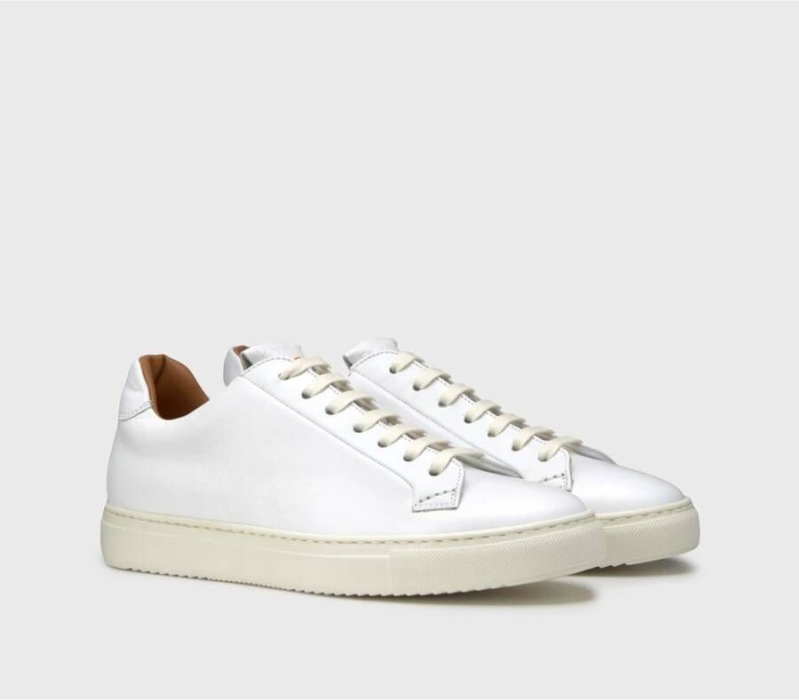 Doucal's Leren sneaker voor heren | wit White Heren