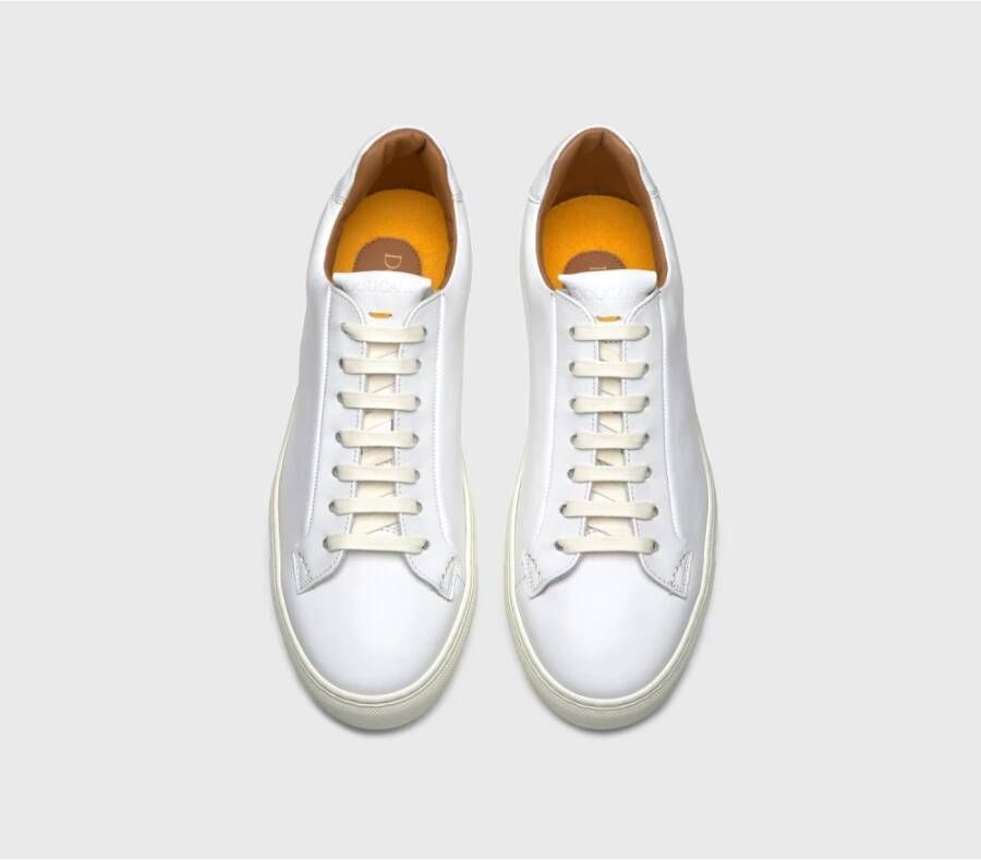 Doucal's Leren sneaker voor heren | wit White Heren