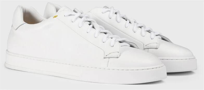 Doucal's Leren sneaker voor heren | wit White Heren