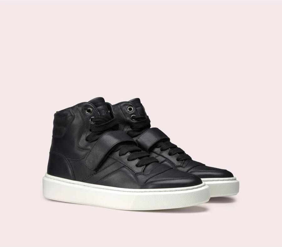 Doucal's Leren sneakers voor dames | zwart Black Dames