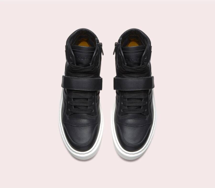 Doucal's Leren sneakers voor dames | zwart Black Dames