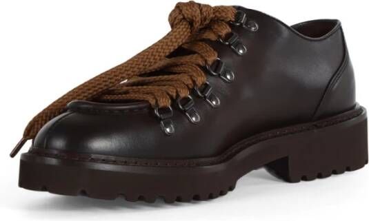 Doucal's Leren Veterschoenen Brown Heren