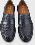 Doucal's Blauwe Geweven Leren Loafers Blue Heren - Thumbnail 3