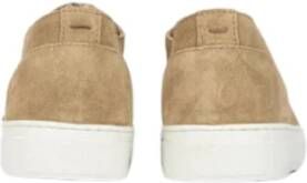 Doucal's Met de hand vervaardigde Suède Vetersneakers Beige Heren