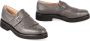 Doucal's Grijze Leren Loafers Ronde Neus Voorband Gray Dames - Thumbnail 2