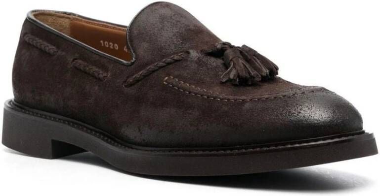 Doucal's Ongeveterde suède loafers Brown Heren