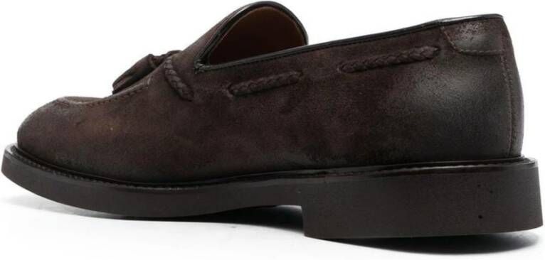 Doucal's Ongeveterde suède loafers Brown Heren