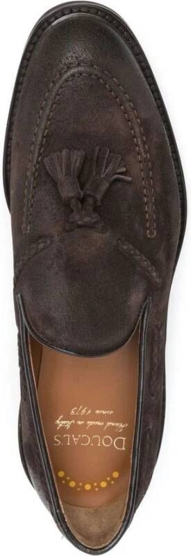 Doucal's Ongeveterde suède loafers Brown Heren