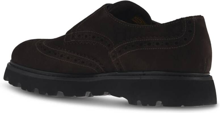 Doucal's Platte schoenen met dubbele gespdetail Brown Heren