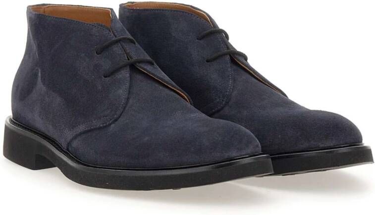 Doucal's Platte Schoenen voor Mannen Blue Heren