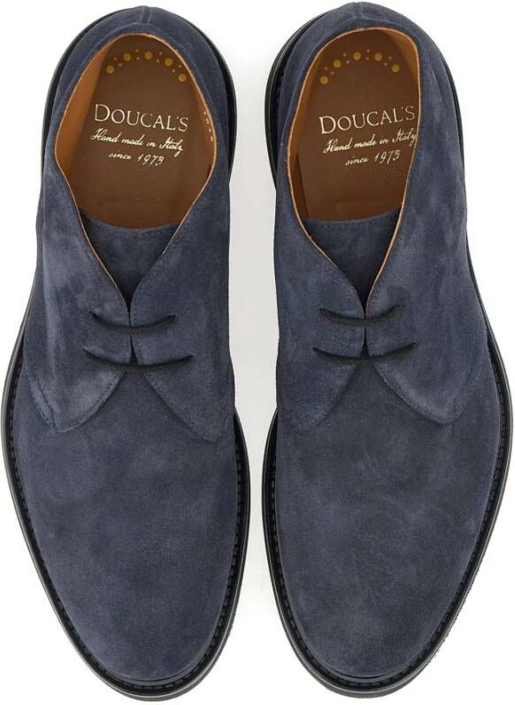 Doucal's Platte Schoenen voor Mannen Blue Heren