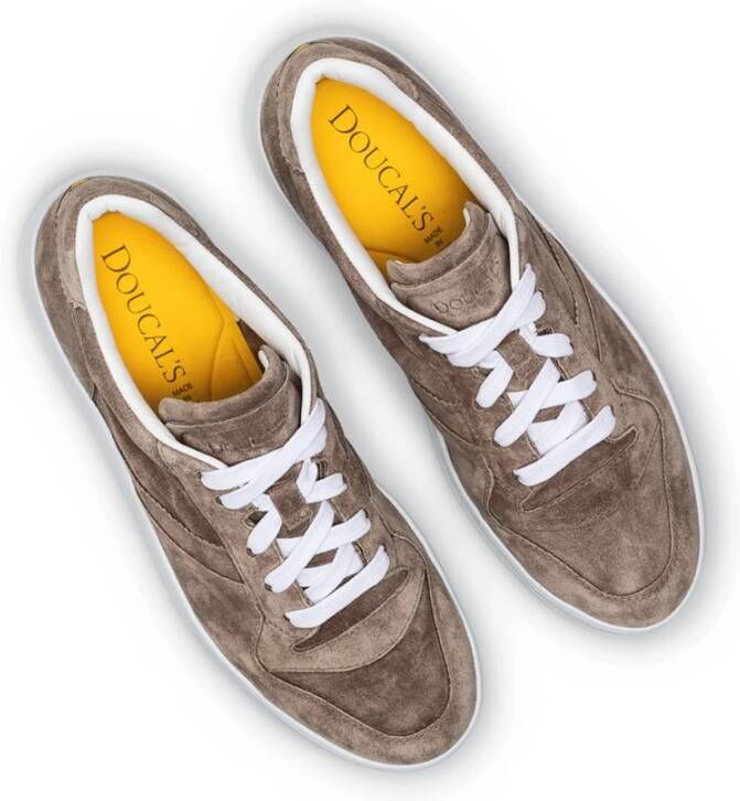 Doucal's Wash Taupe Heren Sneakers Beige Heren