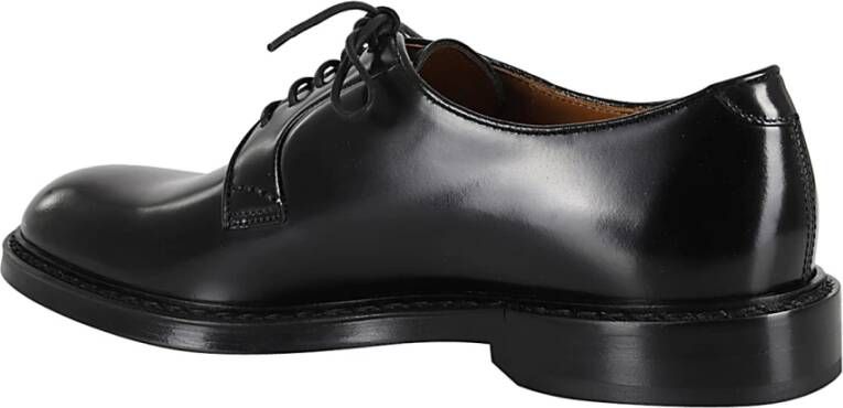 Doucal's Stijlvolle Derby Horse Schoenen Black Heren